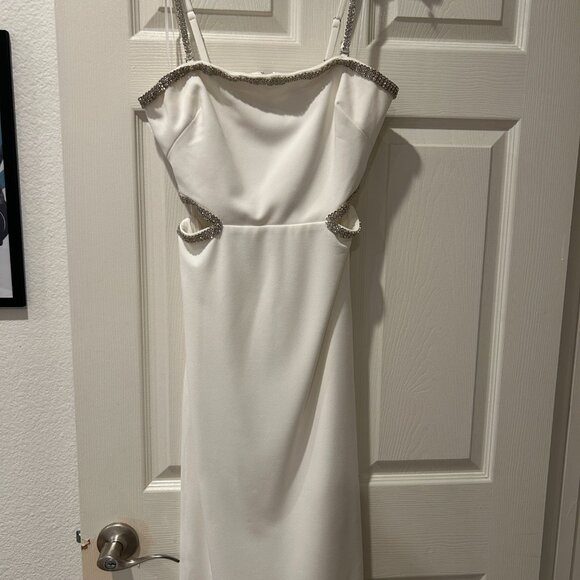 Dress The Population Cutout Midi Ari Dress Medium White - Picture 3 of 6